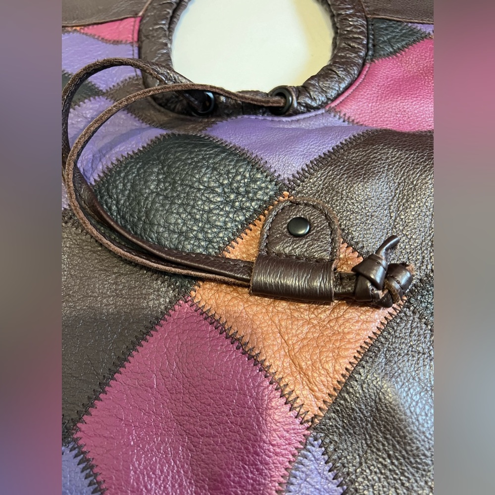 Joe Jeans Patchwork Leather Multi-Colored Clutch … - image 4